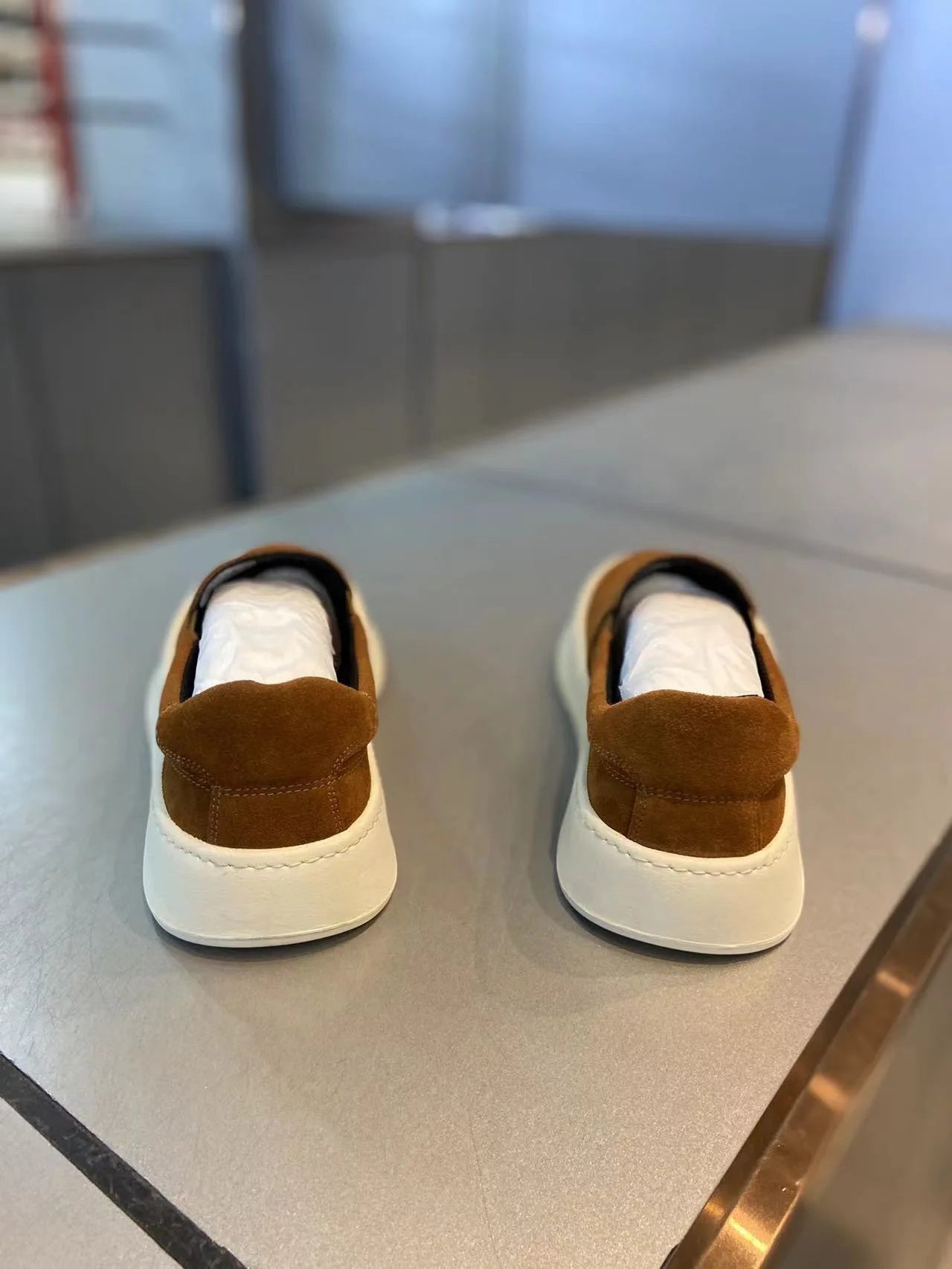 Men's Casual Slip-On Shoes | Comfortable Lightweight Leather Footwear