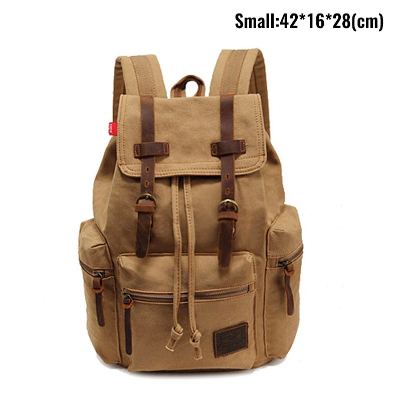 Vintage Canvas Men's Backpack | Stylish 14 Inch Laptop Bag