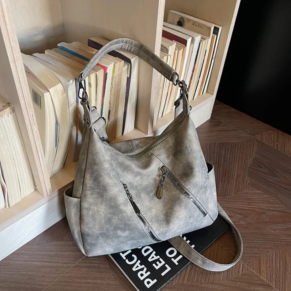 Bolso Bandolera Elegante de Cuero Sintético Suave para Mujer | Con Estilo y Práctico