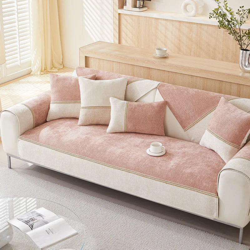 Soft Chenille Non-Slip Sofa Seat Cover for Ultimate Comfort