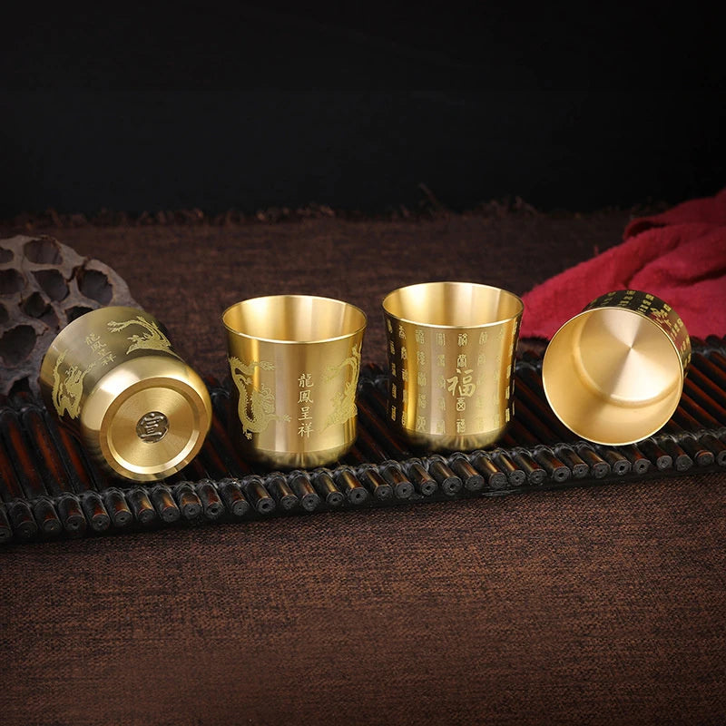 Antique Brass Tea Cup | Elegant Homeware for Tea and Coffee