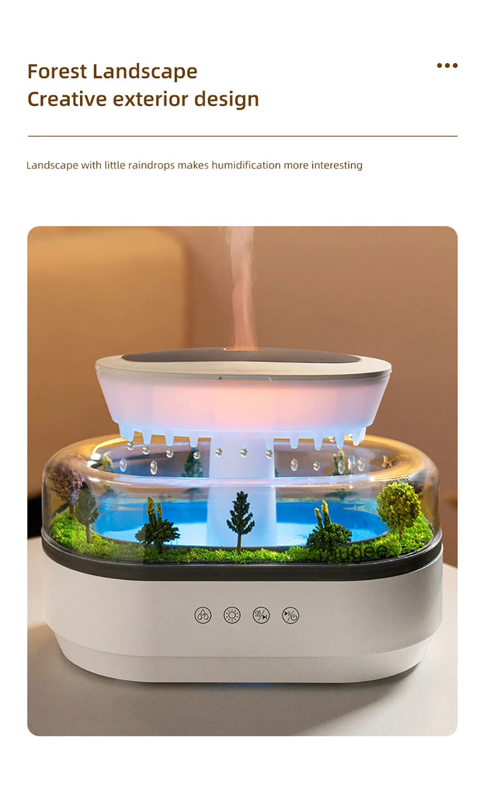 Essential Oils Humidifier and Aromatherapy Diffuser with Music