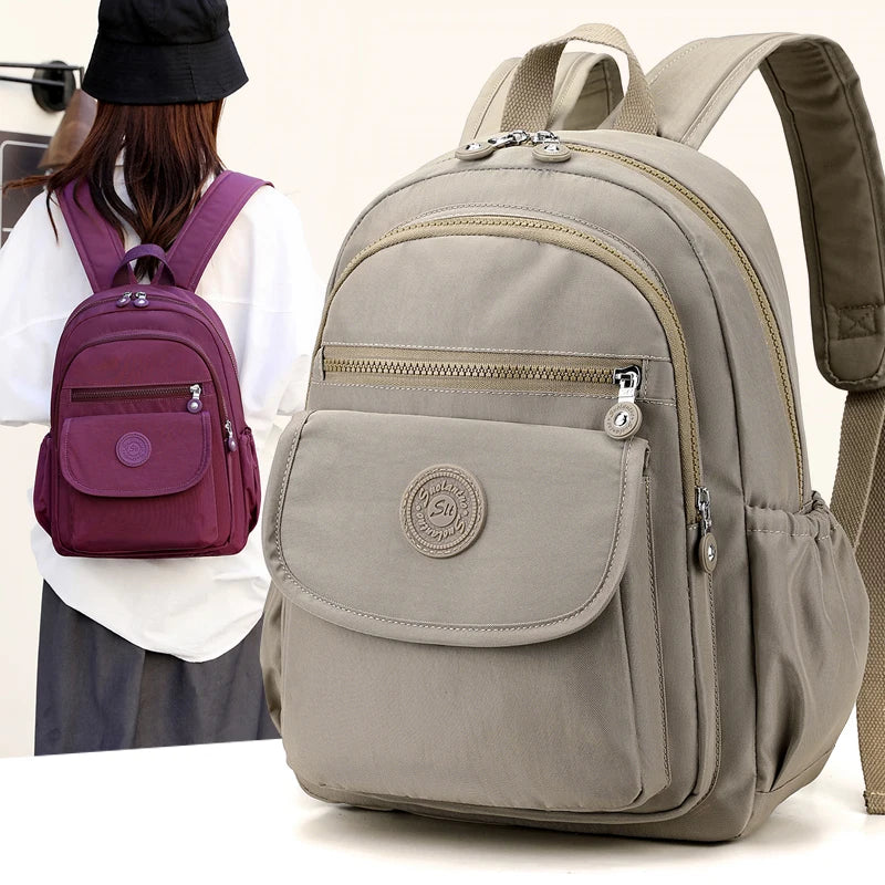 Stylish Lightweight Black Commuter Backpack for Women