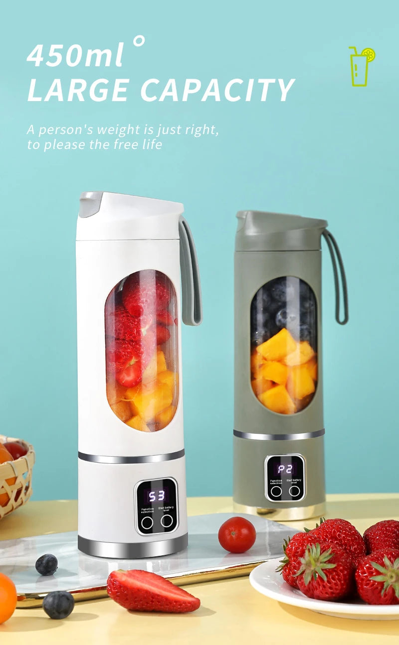 Portable Fruit Juicer | USB Rechargeable Blender for Smoothies