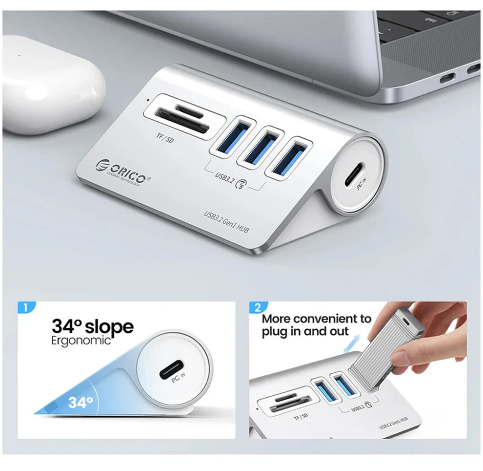 10Gbps USB 3.2 Docking Station Hub | Fast Charging & Multi Ports