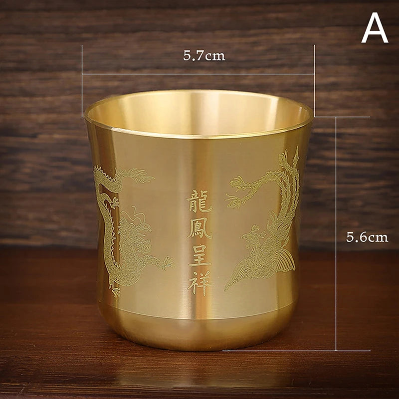Antique Brass Tea Cup | Elegant Homeware for Tea and Coffee
