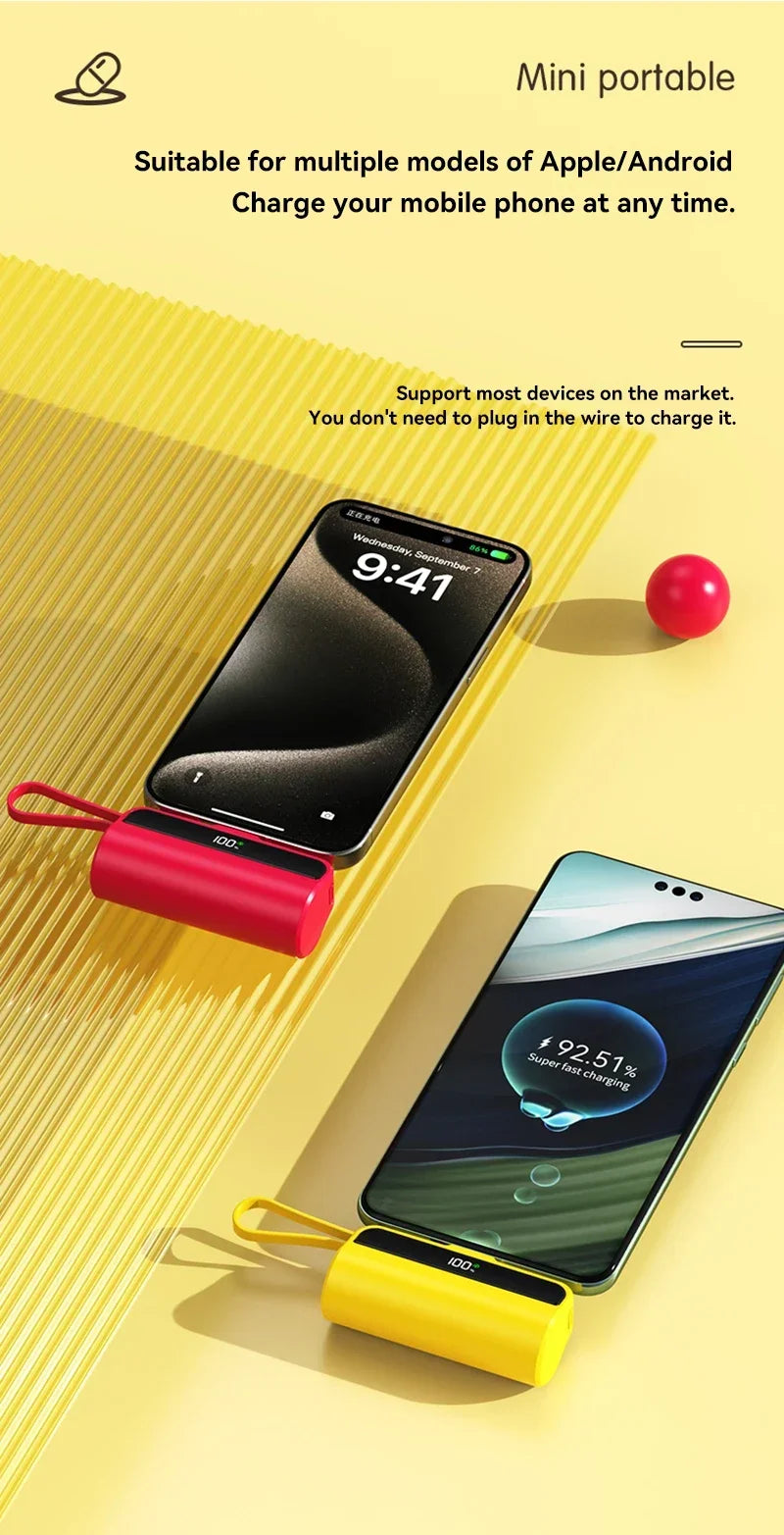 50000mAh Capsule Mobile Power Bank | Ultimate Portable Charger