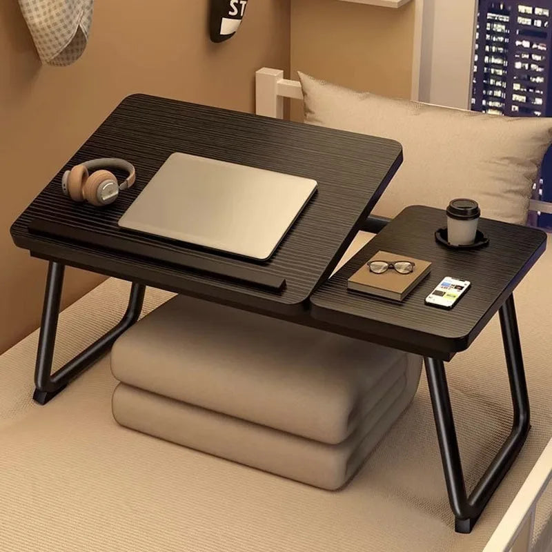 Escritorio plegable multifuncional para ordenador portátil | Mesa de estudio ideal para mesilla de noche