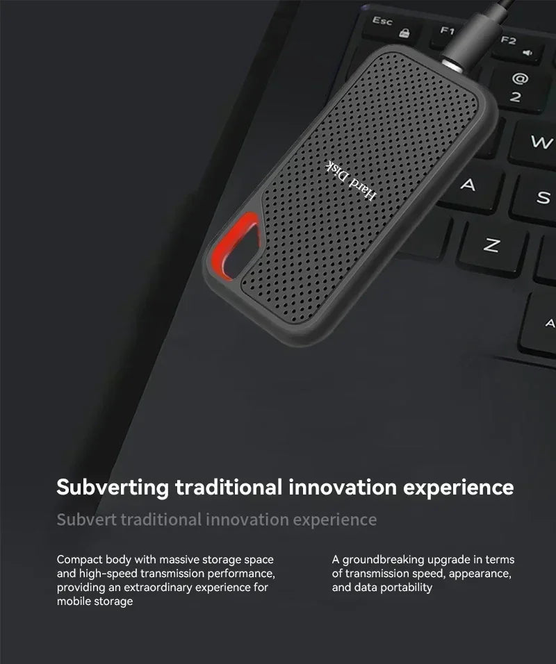 Slim Portable 4TB External SSD | High-Speed Data Storage Solution