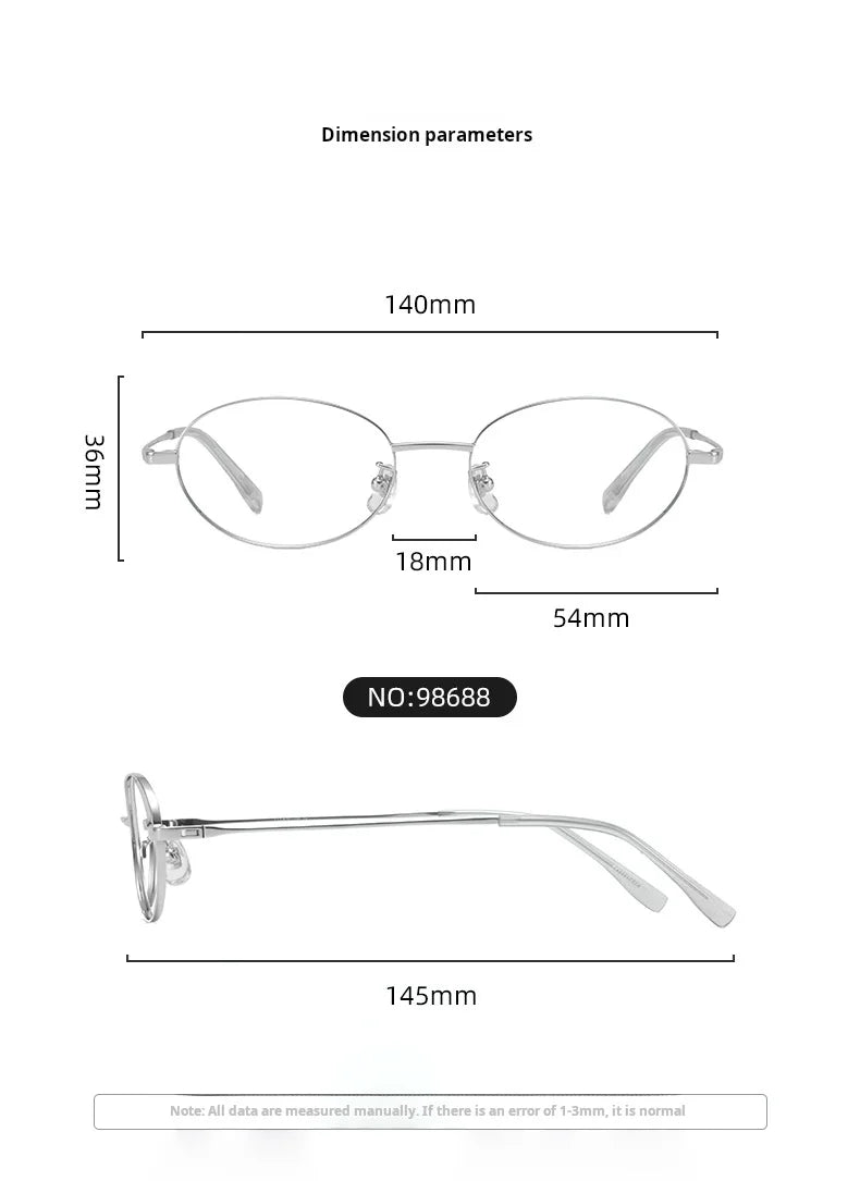 Retro Oval Prescription Glasses | Stylish Blue Light Blocking Eyewear