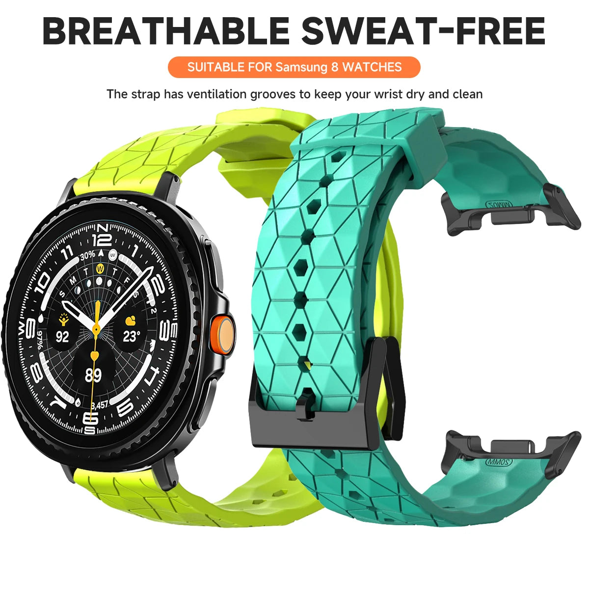 Silicone Swim Strap for Smartwatches | Soft & Breathable Bands