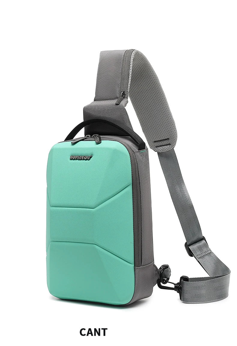 Men's Waterproof Chest Bag with USB Port | Stylish & Lightweight