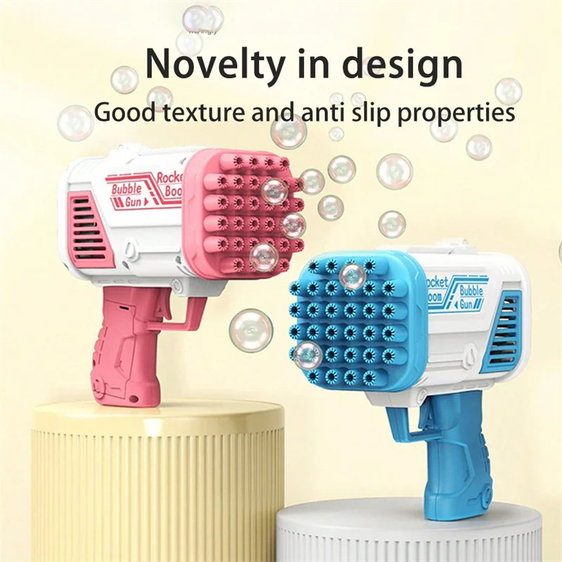 32-Hole Handheld Electric Bubble Machine for Kids