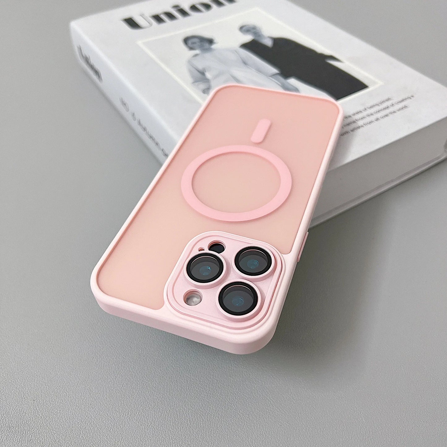 Shockproof Magnetic Matte Translucent Case for iPhone Models