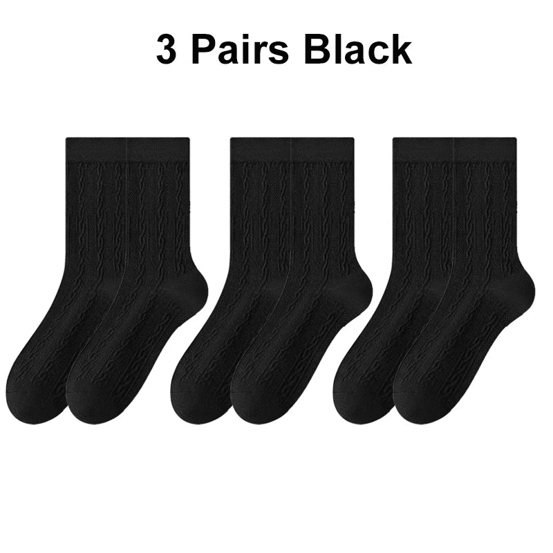 Women's Warm Cashmere Wool Socks | Cozy Mid-Calf Thermal Socks