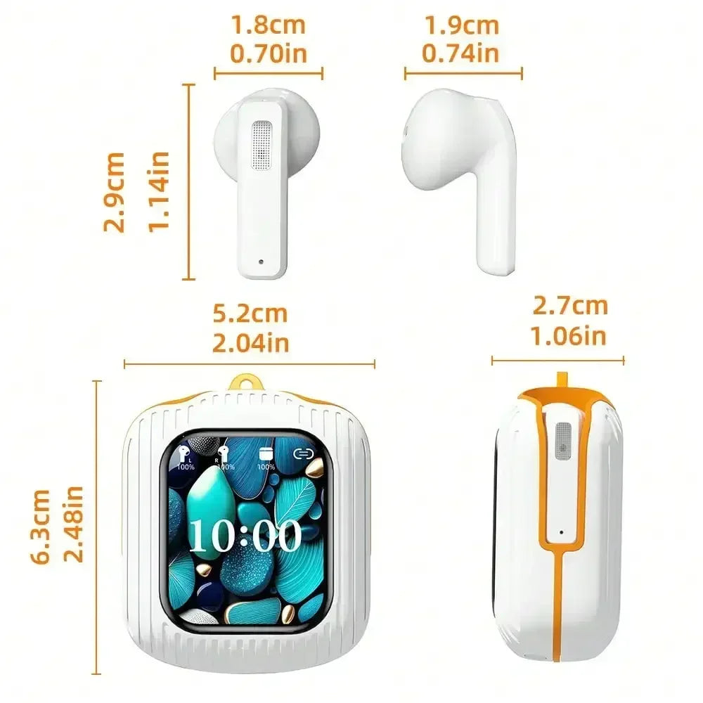 Intelligent Wireless Touch Screen Earphones | Bluetooth Noise Cancelling