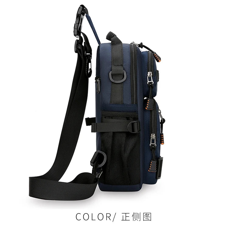 Men's Fashion Oxford Waist Pack | Versatile Casual Chest Bag
