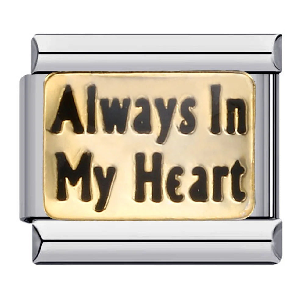 DIY 9mm Letter Stainless Steel Charm | Unique Mother's Day Gift