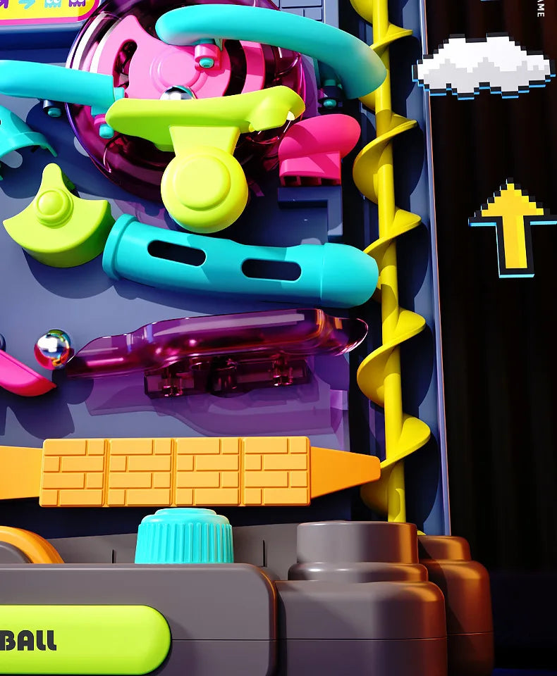 Children's Interactive Montessori Toy | Rolling Ball Track Game