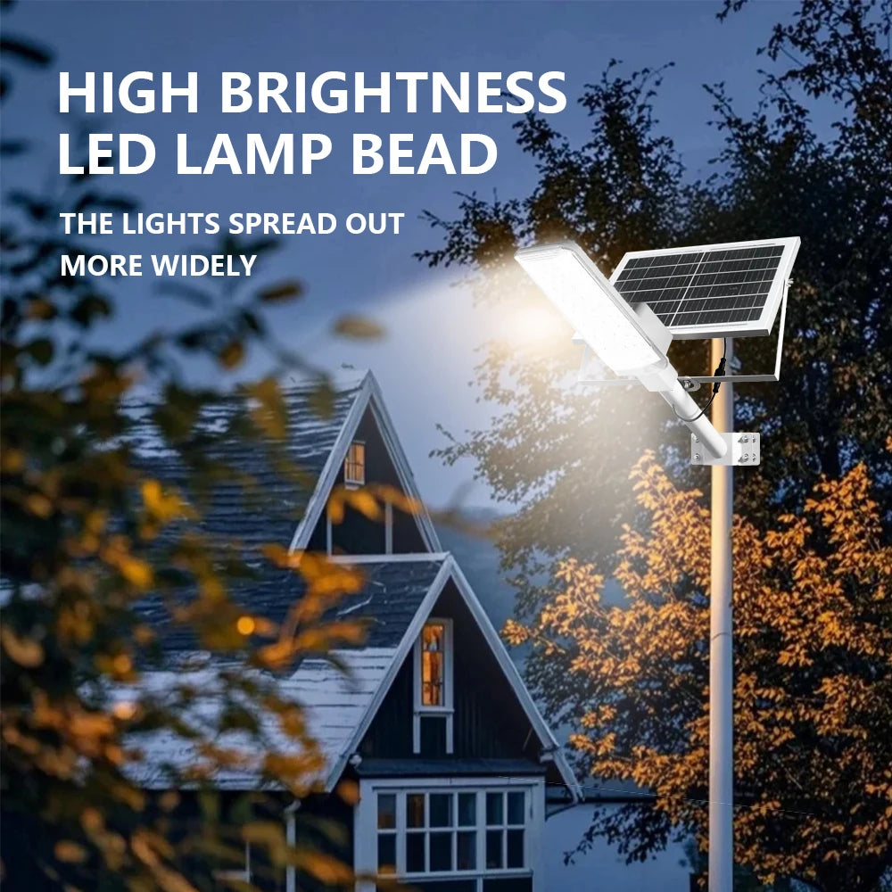 IP68 Waterproof Solar Street Lamp | 8000LM Brightness & Wide Angle
