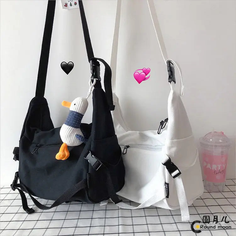 Stylish Canvas Messenger Bag | Versatile & Spacious Travel Companion