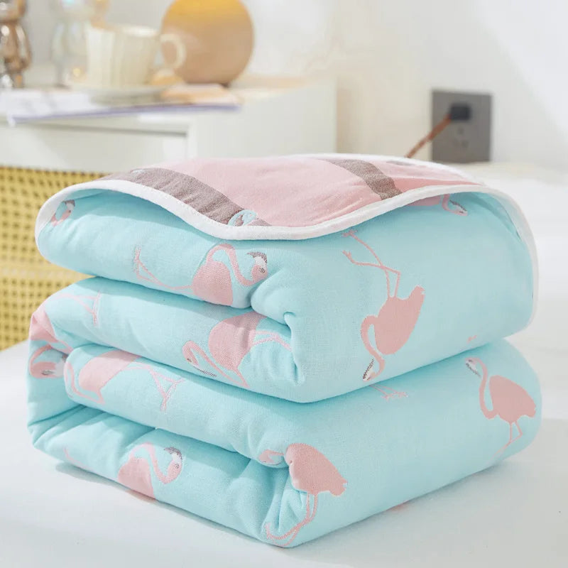 Breathable Summer Quilt | Multi-functional Cotton Towel Blanket