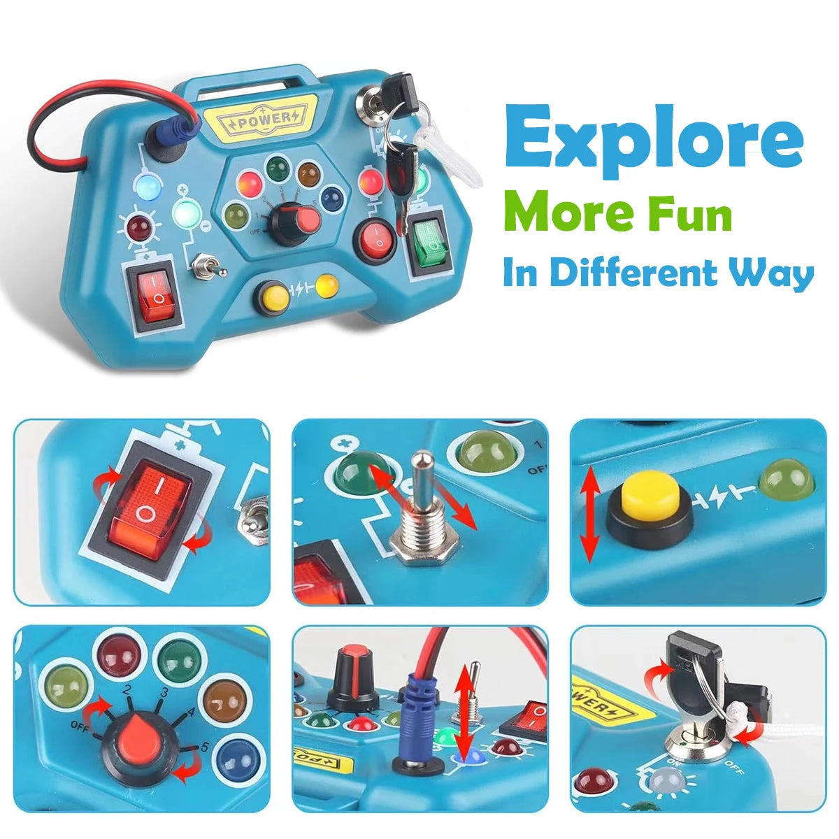 Educational Montessori Busy Board Toys for Toddlers | Fun Learning