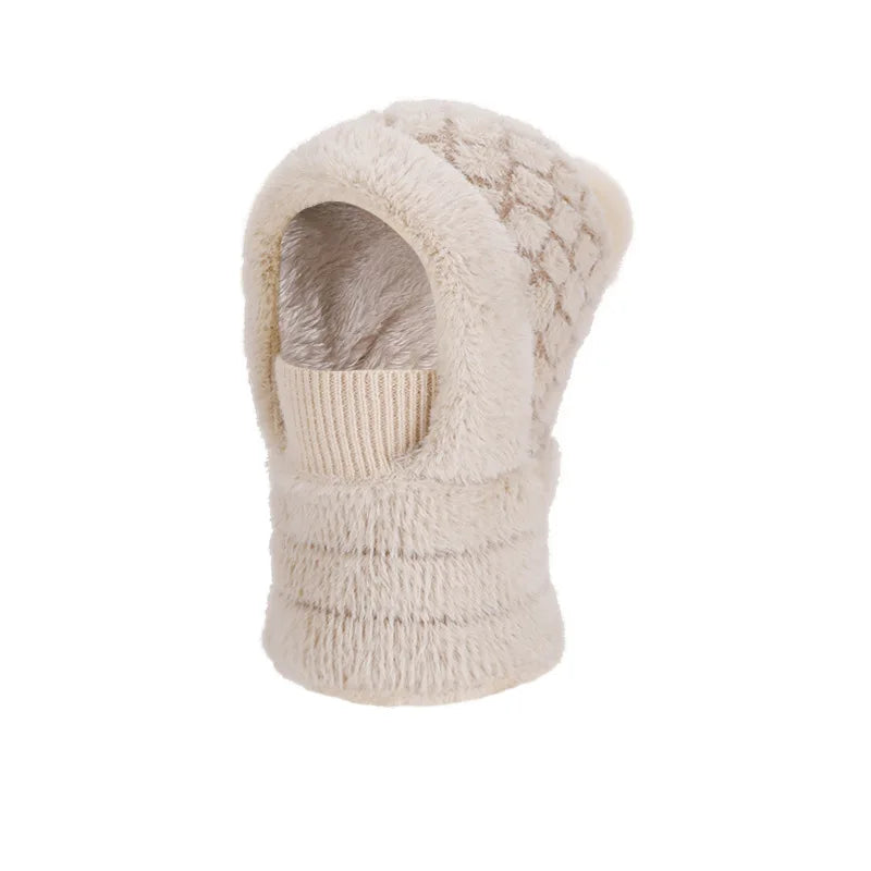 Women's 3-in-1 Fleece Lined Cycling Balaclava | Winter Windproof Hood