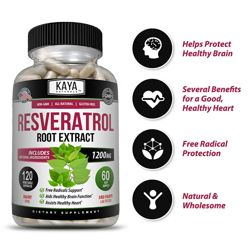Resveratrol Capsules | Antioxidant Support for Health & Wellness