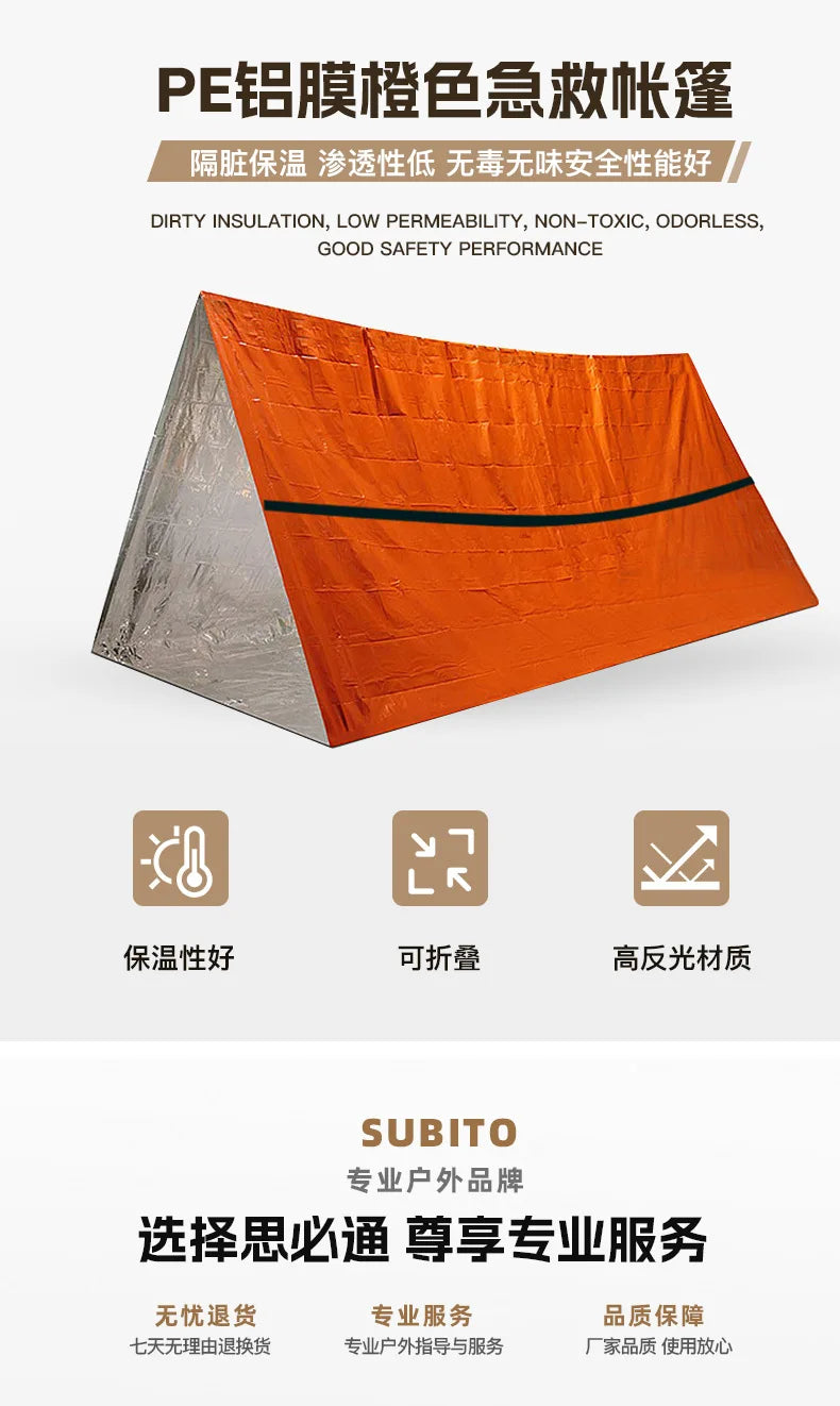 2 Person Emergency Shelter Kit | Waterproof Survival Equipment