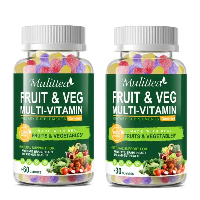 Natural Vegetable & Fruit Gummies | Boost Immunity & Energy