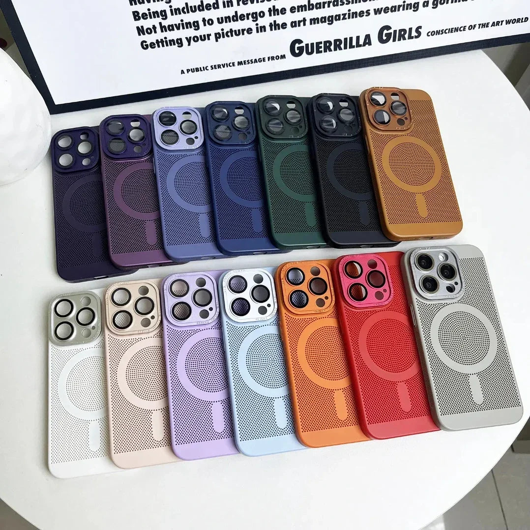 Funda de lujo mate para teléfono con disipación de calor | Protectora y elegante