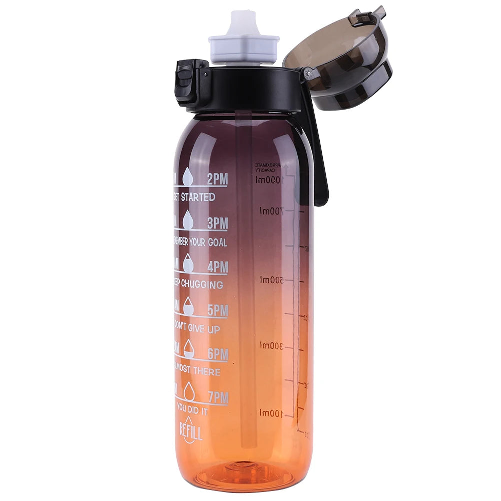 1000ml Air Flavored Water Bottle Scent Up Water Cup Sports Water Bottle For Outdoor Fitness Fashion Water Cup With Flavor Pods