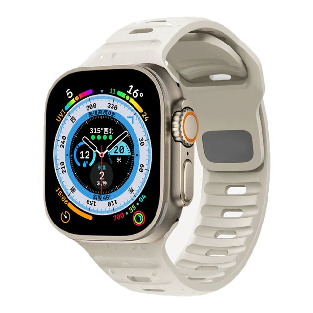 Flexible Silicone Sport Strap for Smartwatches | Comfort & Style