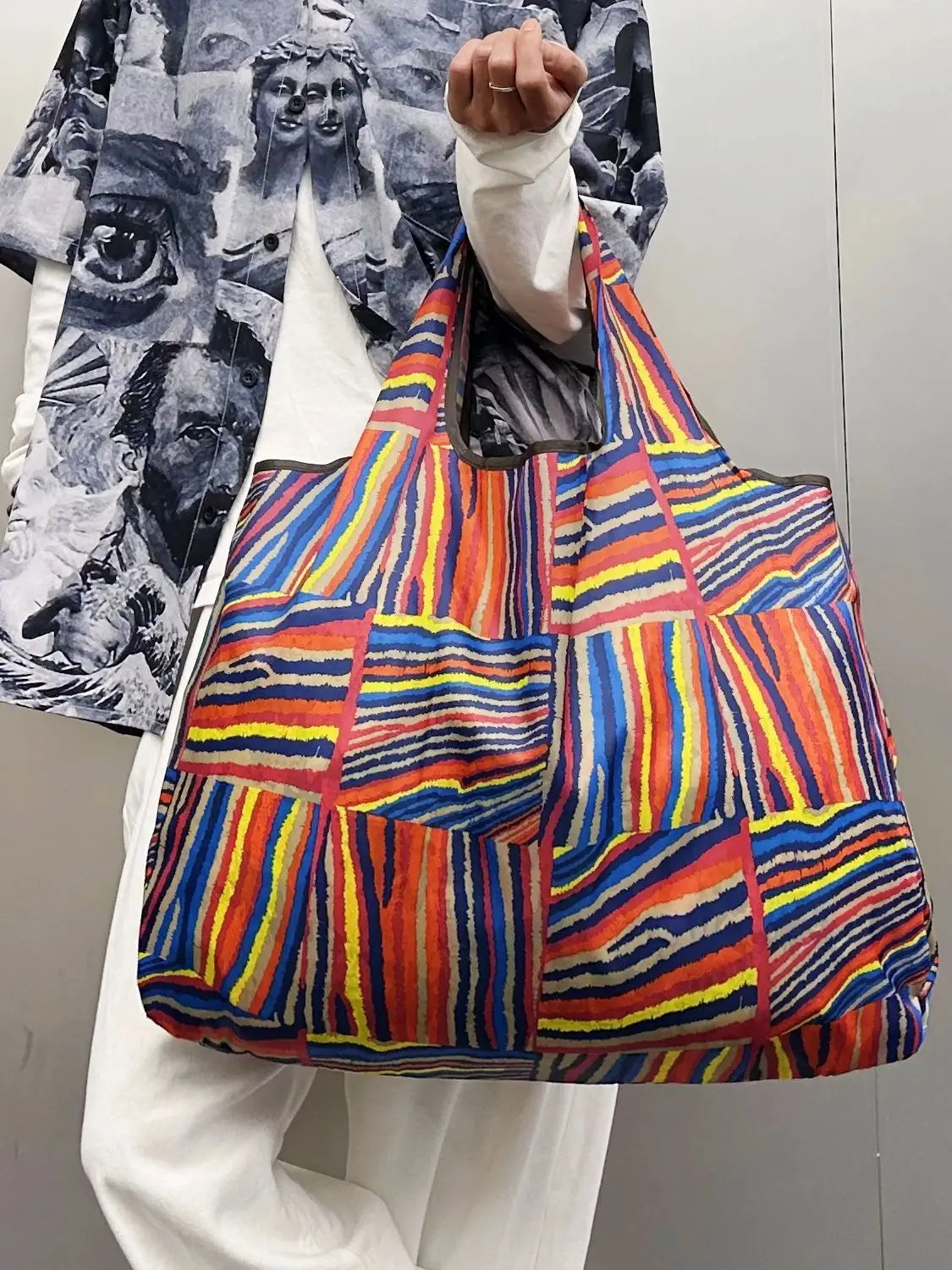 Bolso de Hombro de Gran Capacidad | Bandolera Ligera y Plegable