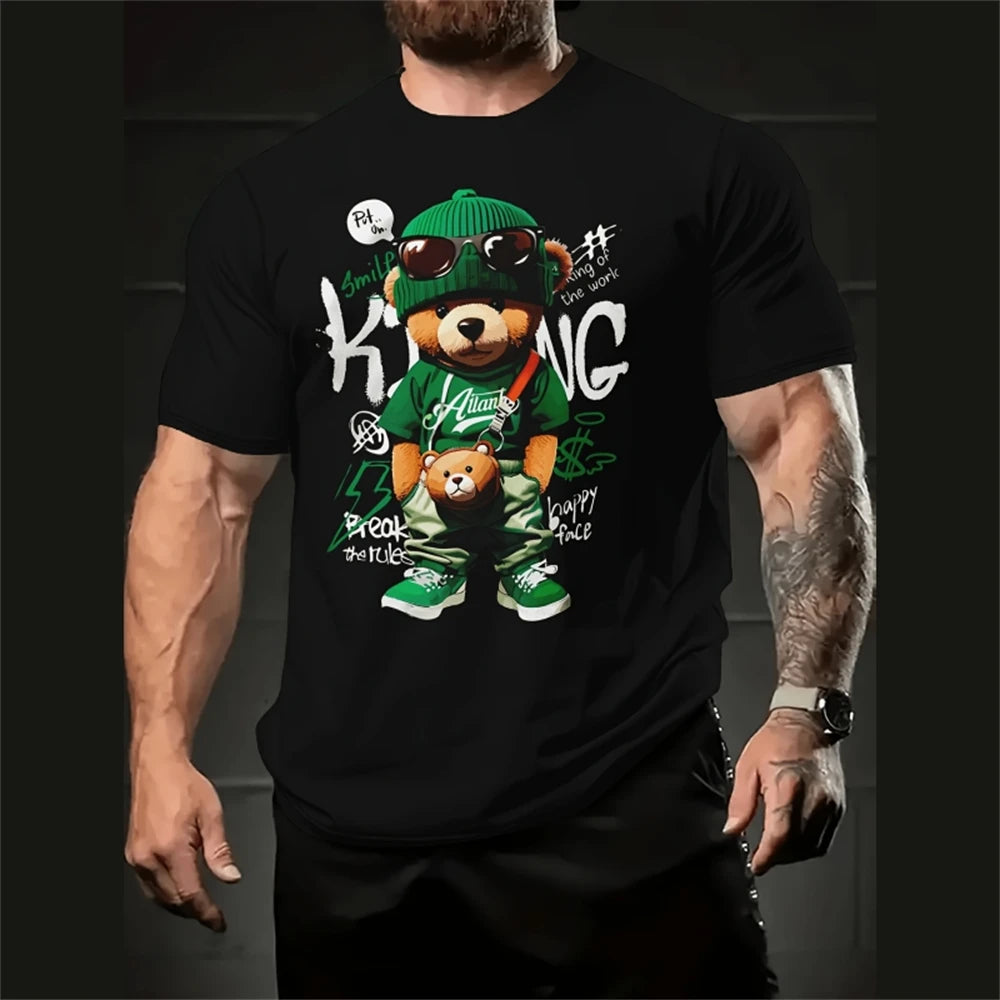 Funny Cartoon Men's T-Shirt | Casual Summer Streetwear