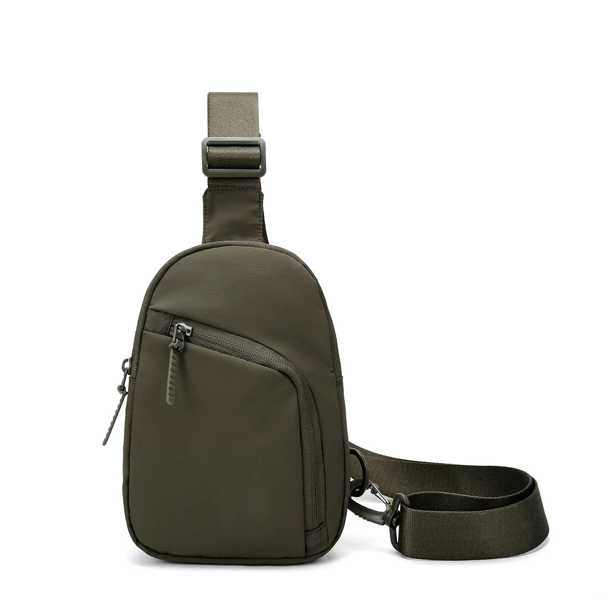 Waterproof PU Leather Sling Bag | Versatile Unisex Chest Bag