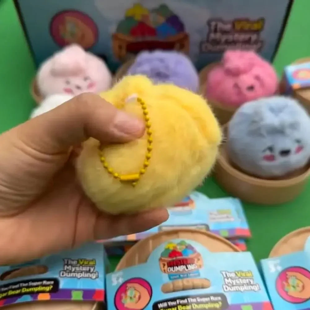 Stress-relieving Dumpling Series Blind Box Cute Fluffy Dumpling Stuffed Toy, Random Color Soft Plushie Collectible Surprise Gift