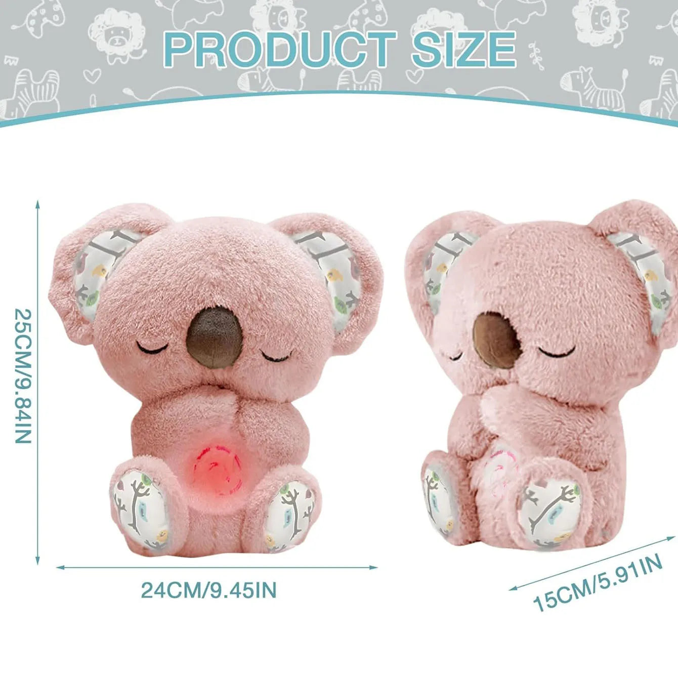Animal de Peluche Koala que Respira | Juguete Relajante y Confortable