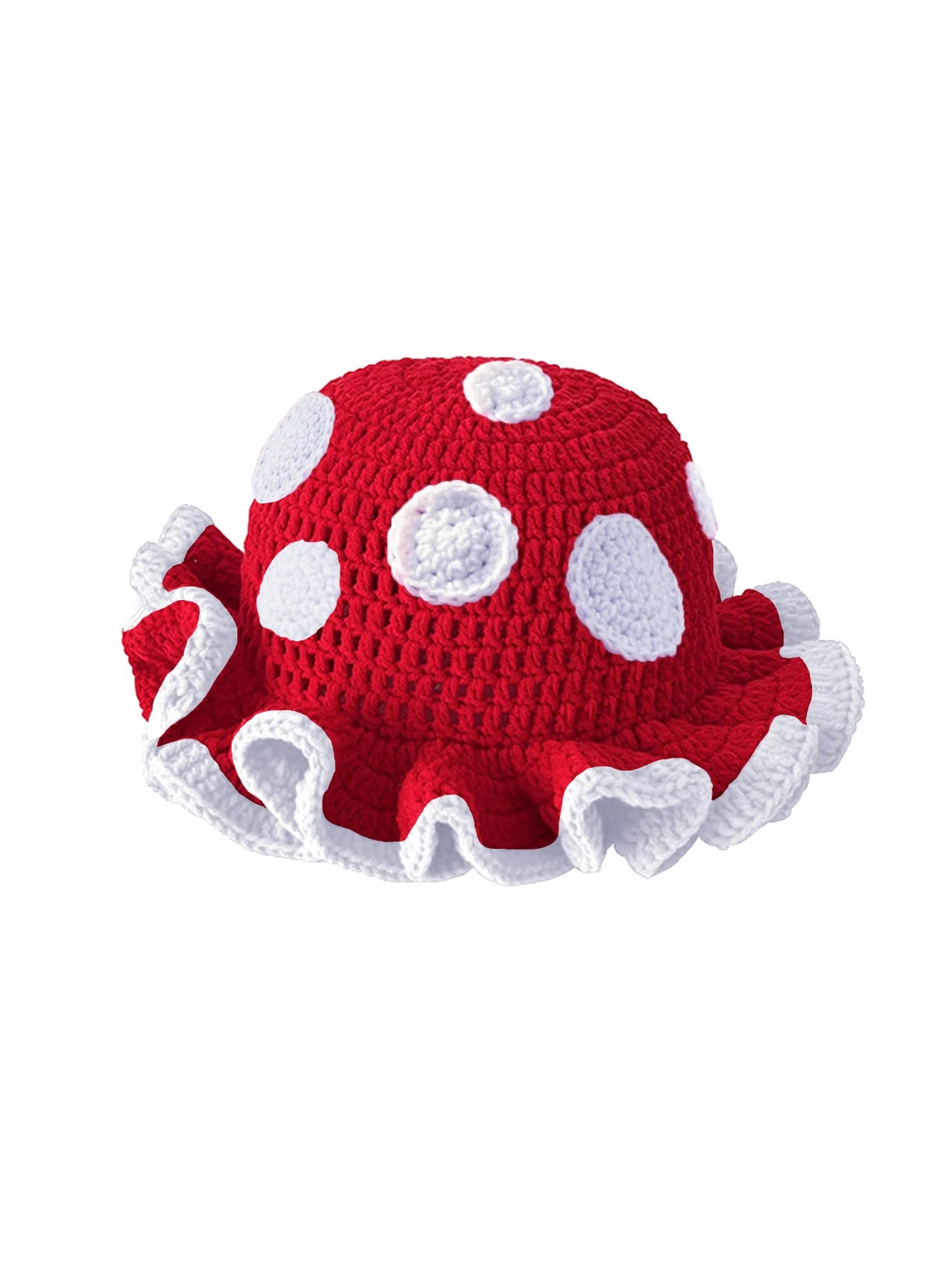 Charming Cartoon Strawberry Fishing Hat | Trendy Bohemian Crochet