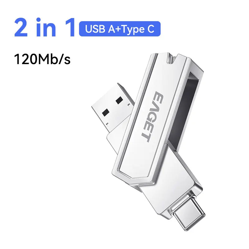512GB-1TB High-Speed USB Flash Drive | USB-C & USB-A Compatible