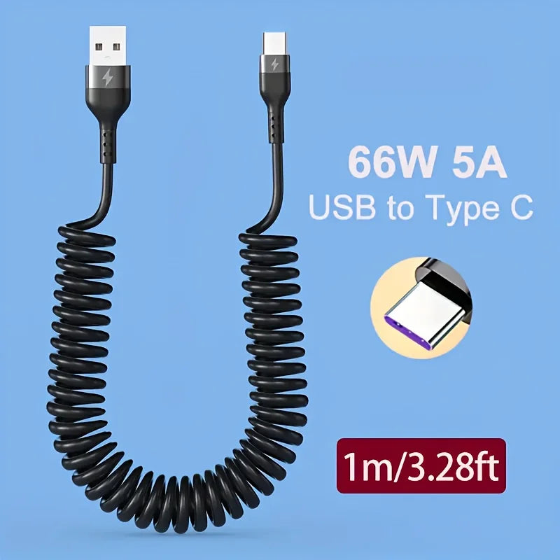 Fast Charging USB to Type C Cable | 5A High-Speed Charger