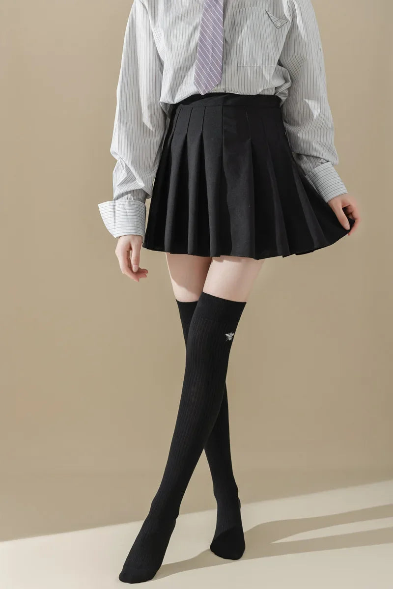 Stylish Women's Cotton Thigh High Stockings | Trendy and Comfortable