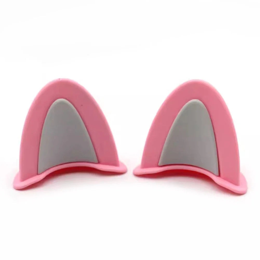 Cute Cat Ears Motorcycle Helmet Decorations | Fun Helmet Accessories