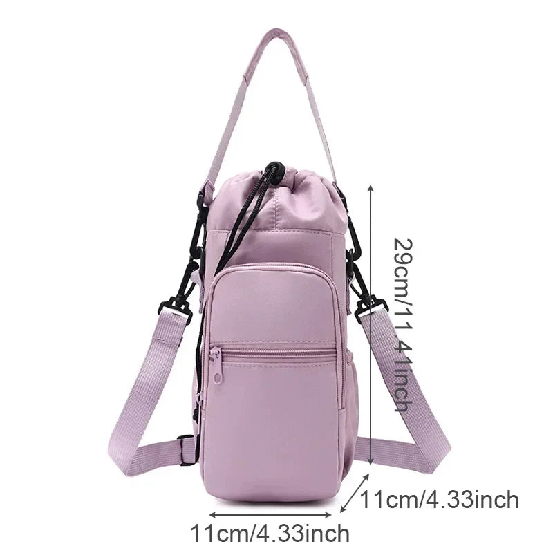 Portable Water Bottle Bag | Insulated Thermal Mugs with Strap