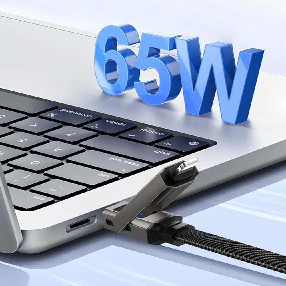 4 in 1 Keychain Charging Cable | Versatile USB C Cable with Display