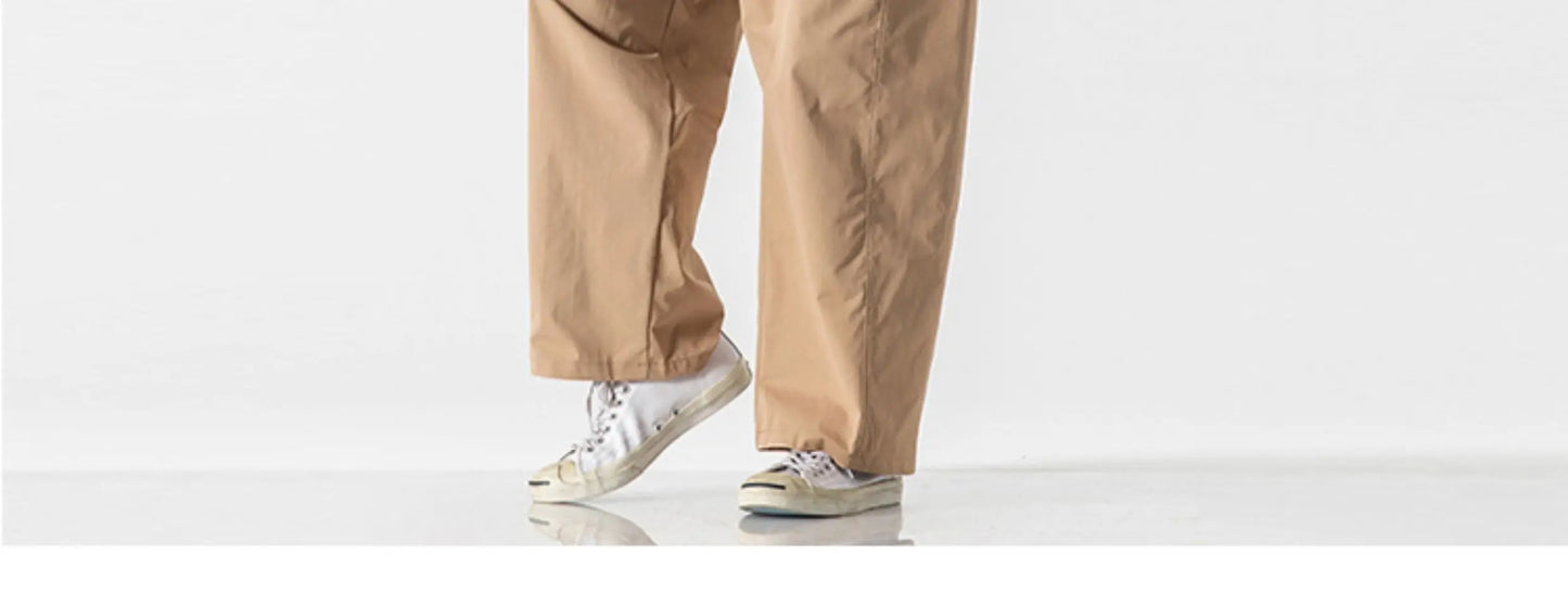 Men's Casual Wide Leg Pants | Lightweight Thin Joggers