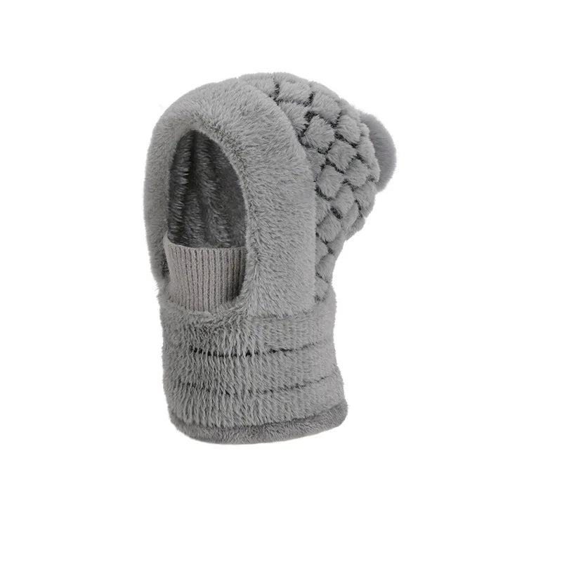 Women's 3-in-1 Fleece Lined Cycling Balaclava | Winter Windproof Hood