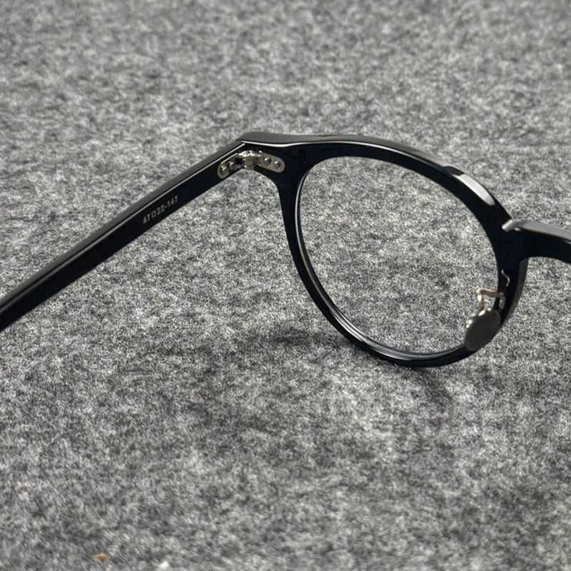 Unisex Retro Round Acetate Eyeglasses Frames | Timeless Style
