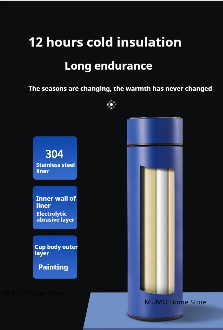 500ML Intelligent Temperature Thermos Bottle | Insulated Sports Cup